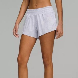 Lululemon Hotty hot high-rise lined short - gravel dust/pastel blue size 6